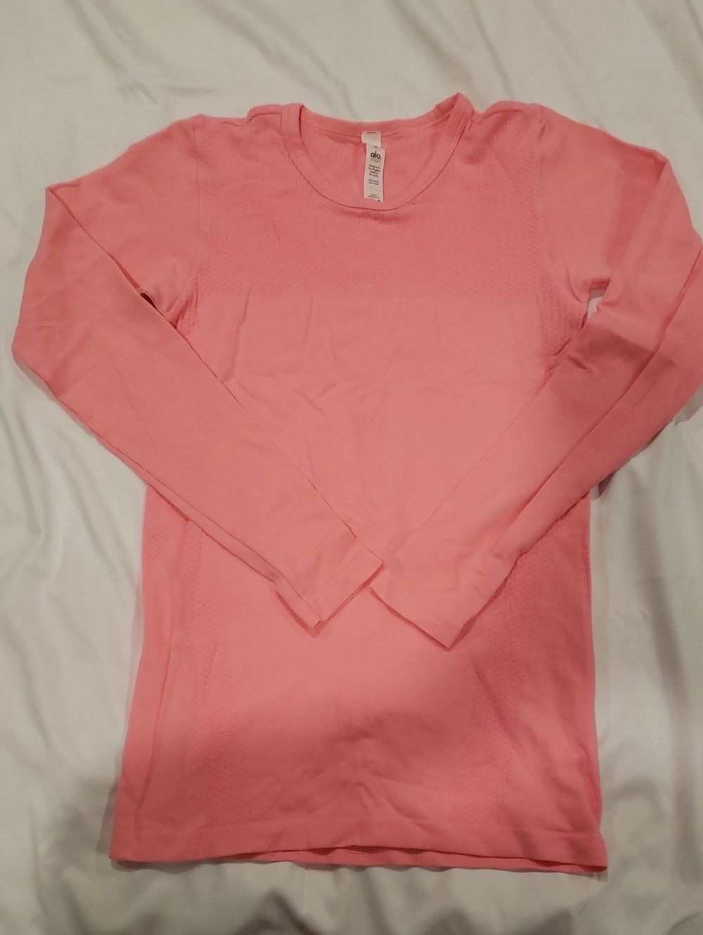 Alo Womens' Pink Long Sleeve Top